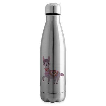 No drama Lama - Insulated Water Bottle - silver - Right