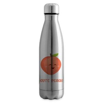 Sweet peach - Insulated Water Bottle - silver - Right