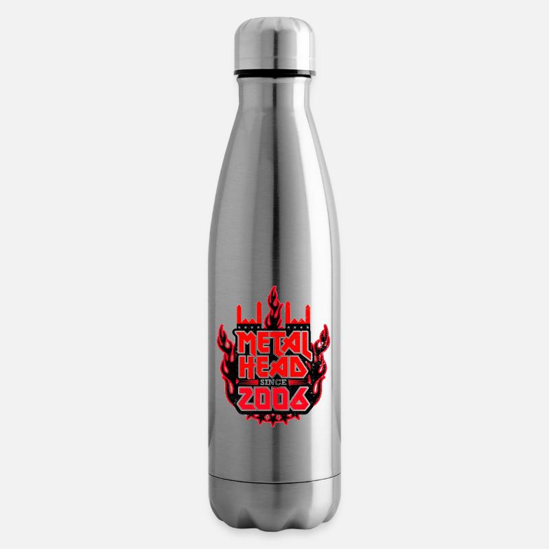 METALHEAD depuis 2006 - Bouteille isotherme - argent clair