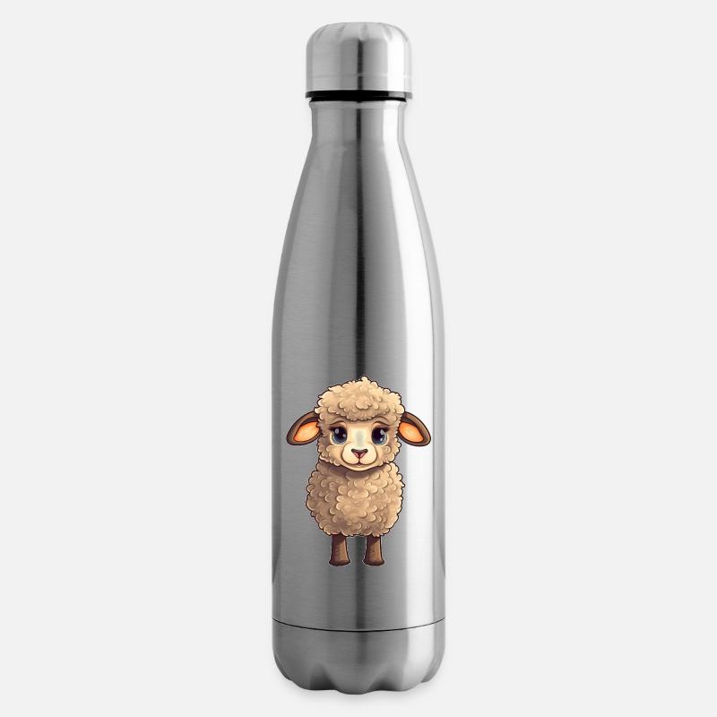 Sheep - Insulated Water Bottle - silver