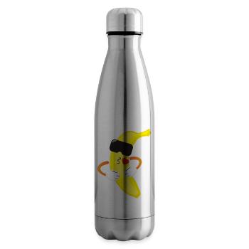 Drôle de banane - Bouteille isotherme - argent clair - Droite