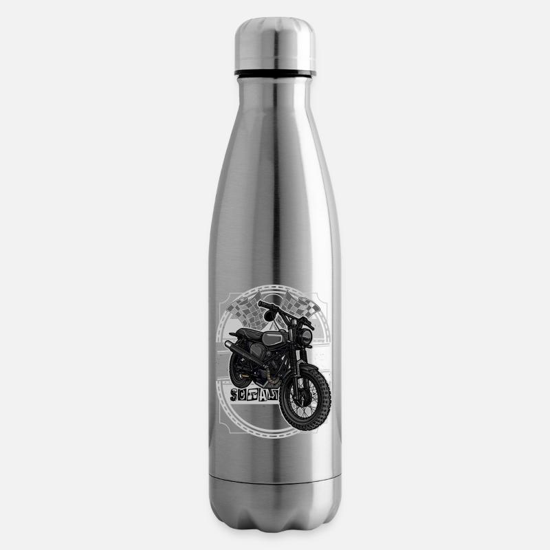 Schwalbe Scrambler // Illustration - Isolierflasche - Lightsilver