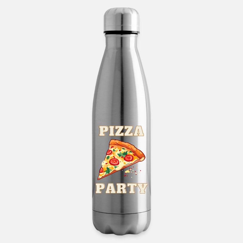 Pizza Party - Isolierflasche - Lightsilver