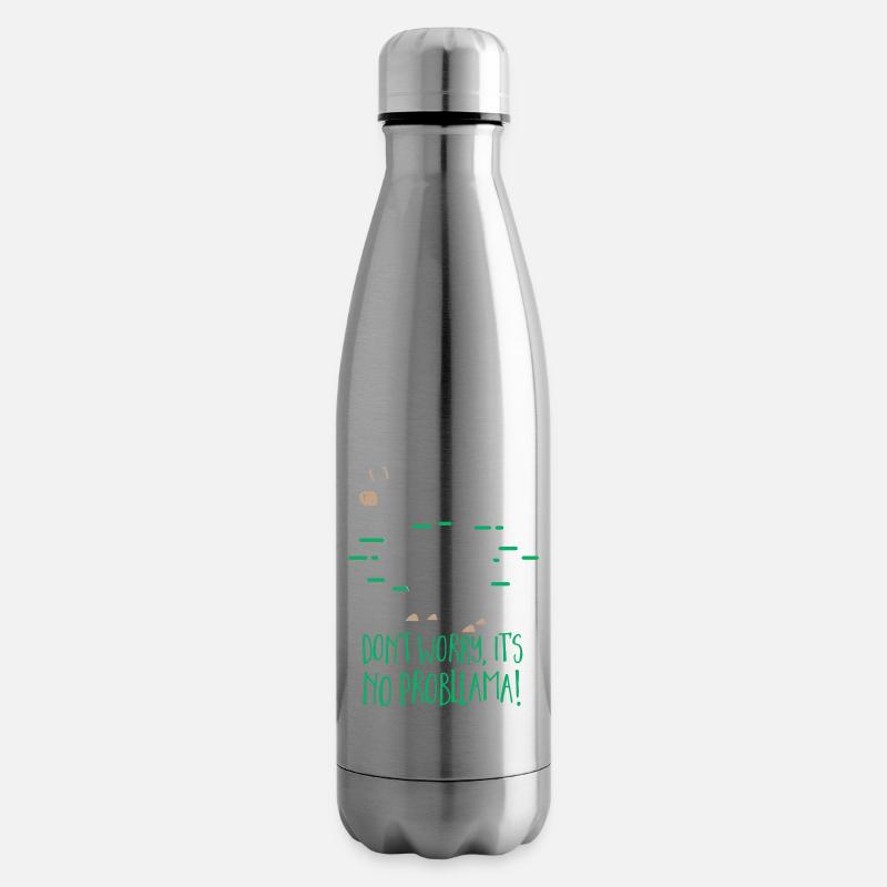 Pas de probllama - Bouteille isotherme - argent clair