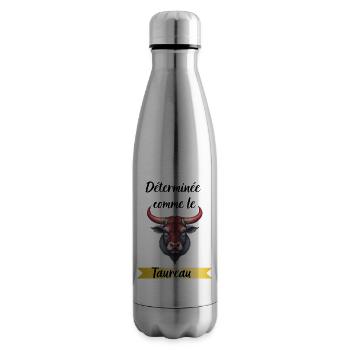 Déterminée comme le taureau - Bouteille isotherme - argent clair - Droite