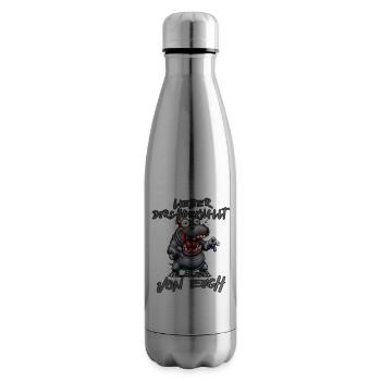 Nilpferd Lieber durchgeknallt als einer von euch - Isolierflasche - Lightsilver - Rechts
