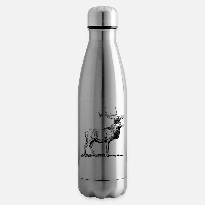 Hirsch - Isolierflasche - Lightsilver