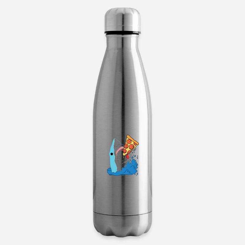 Pizza Shark Graphique - Bouteille isotherme - argent clair