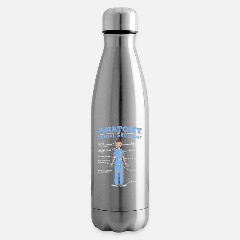 Zahnarzthelferin Dental Assistant Beruf Geschenk - Isolierflasche - Lightsilver