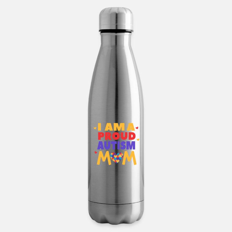 Ich bin eine stolze Autismus-Mutter - Isolierflasche - Lightsilver
