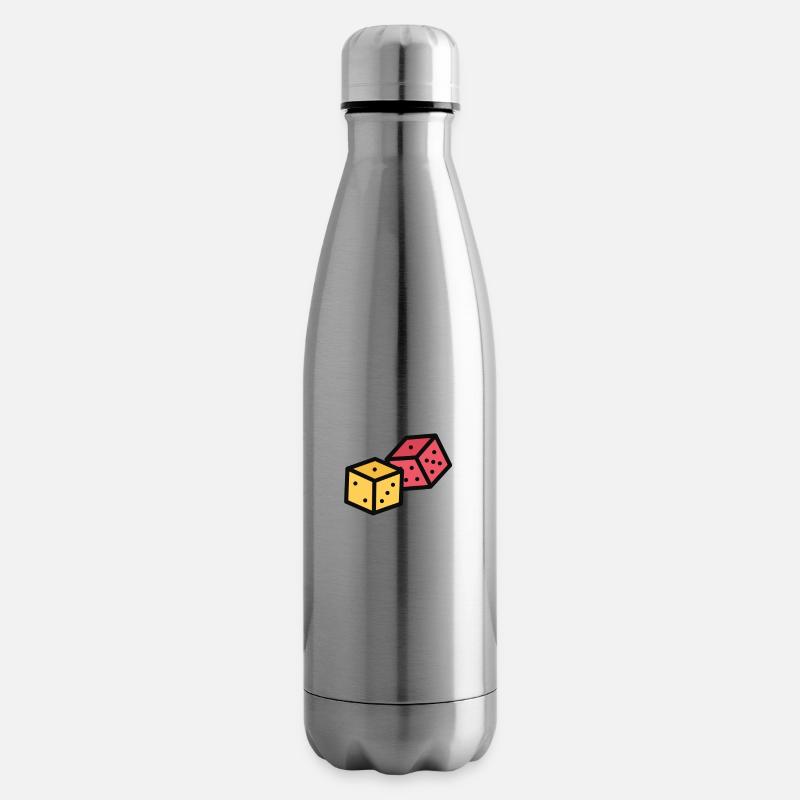 Rollenspiel Würfel RPG Brettspiel Nerd Geschenk - Isolierflasche - Lightsilver
