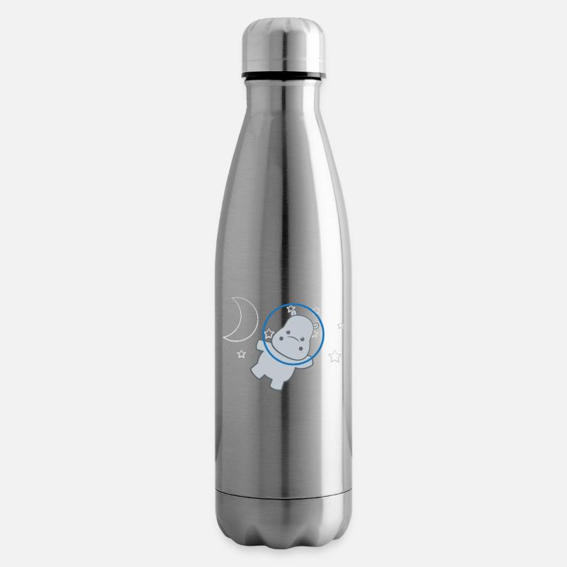 Hippo - Hippos - Hippofan - Be You - Isolierflasche - Lightsilver
