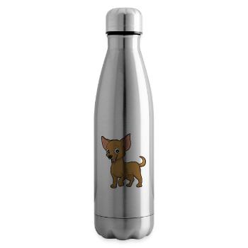 Kleiner süßer Chiwawa Hund - Isolierflasche - Lightsilver - Rechts