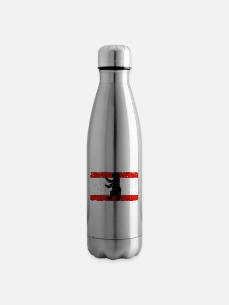 Berliner Bär mit Berlin Flagge - Isolierflasche -