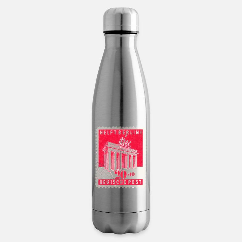 Helft Berlin Briefmarke 20 + 10 Rot 1948 - Isolierflasche - Lightsilver