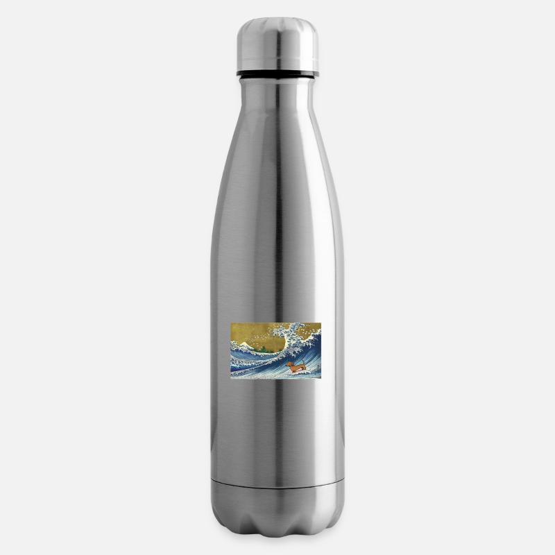 Dackel - Isolierflasche - Lightsilver