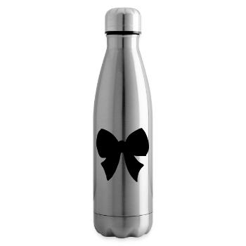 Noeud - papillon - coloré - Bouteille isotherme - argent clair - Droite