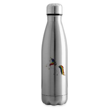 Raton laveur - Bouteille isotherme - argent clair - Droite