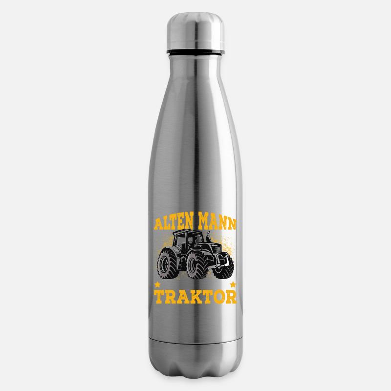 Traktor Traktorfahrer Trecker Landwirt - Isolierflasche - Lightsilver