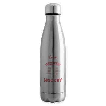 Echte Mädchen Spielen Hockey Feldhockey - Isolierflasche - Lightsilver - Rechts