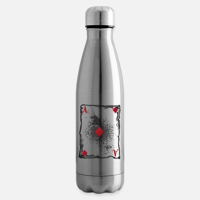 Das Karo-Ass. - Isolierflasche - Lightsilver
