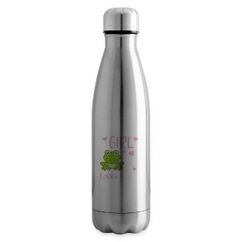 Just a girl who loves Frogs süßer Frosch - Isolierflasche - Lightsilver - Rechts