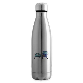 Mathelehrer Abi Mathe Student Geschenk Lustig - Isolierflasche - Lightsilver - Rechts