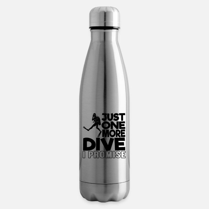 Plongée Plongée Plongée Plongée Cadeau - Bouteille isotherme - argent clair