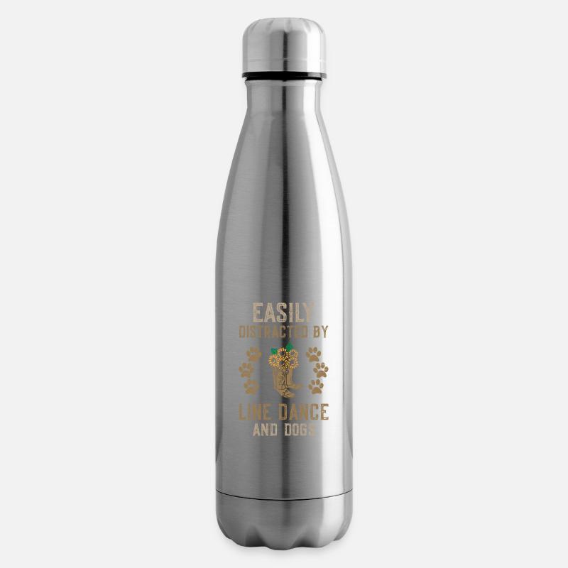 Line Dancing Linedance Line Dance - Isolierflasche - Lightsilver