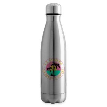 La Gomera Sommer Sonne Strand Meer Palmen - Isolierflasche - Lightsilver - Rechts
