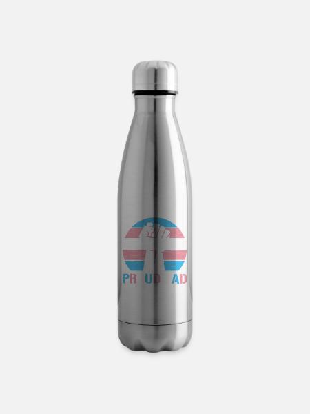 Stolzer Vater Trans Lgbt Rechte Lgbt Stolz Mama - Isolierflasche - Lightsilver