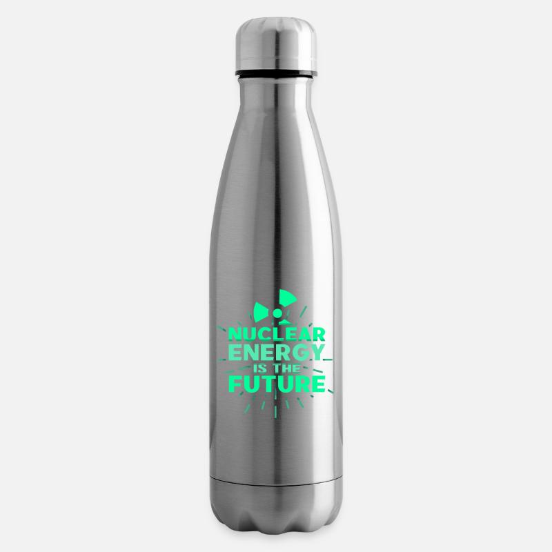 Atomkraft Ist Die Zukunft Kernkraft Atomenergie - Isolierflasche - Lightsilver