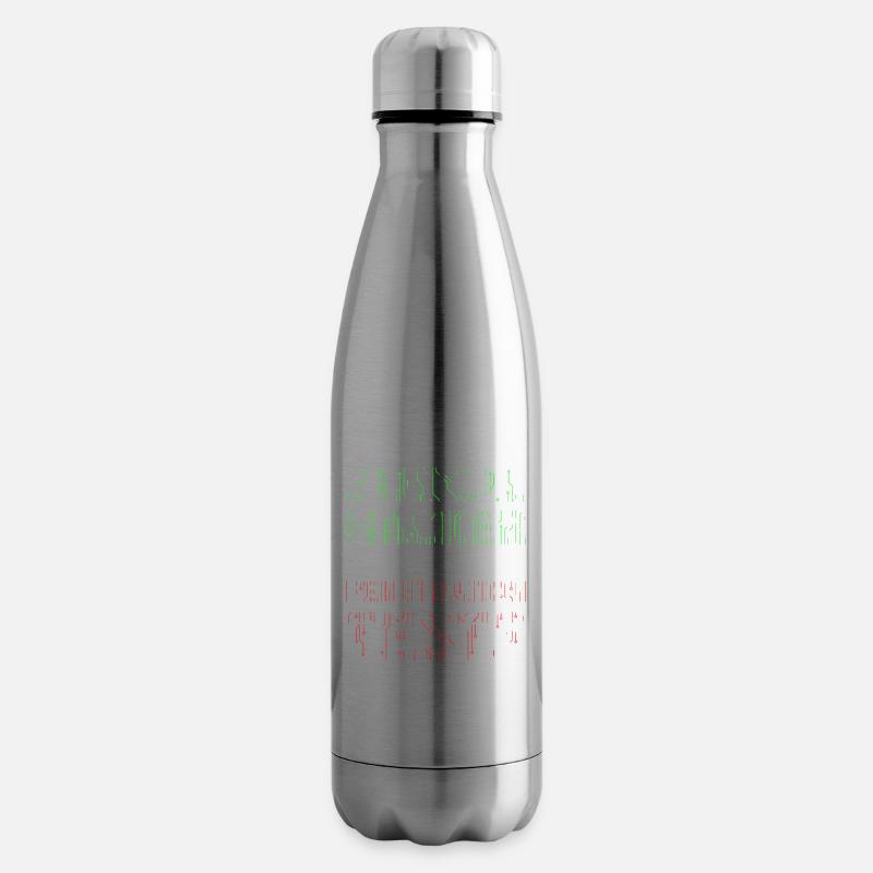 Computer Security Hacker Webentwickler - Isolierflasche - Lightsilver