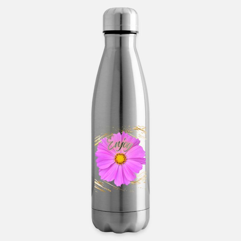 Enjoy Flower - Isolierflasche - Lightsilver