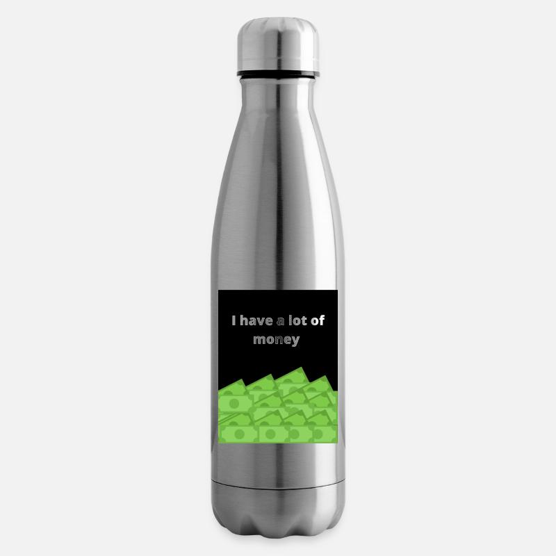 Geld Tshirt - Isolierflasche - Lightsilver