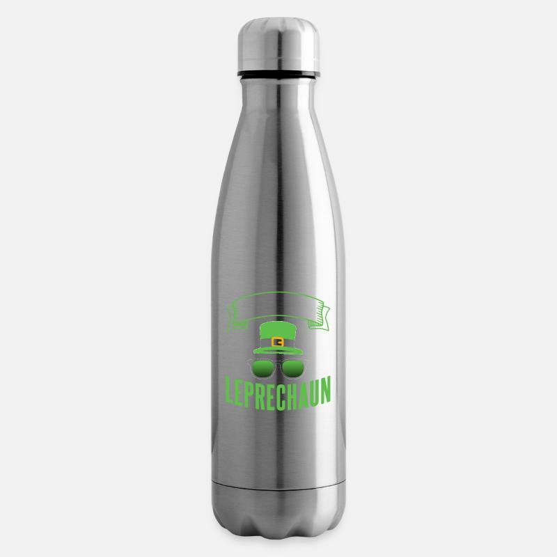 Kein Kobold Ire Leprechaun St Patricks Day Irisch - Isolierflasche - Lightsilver