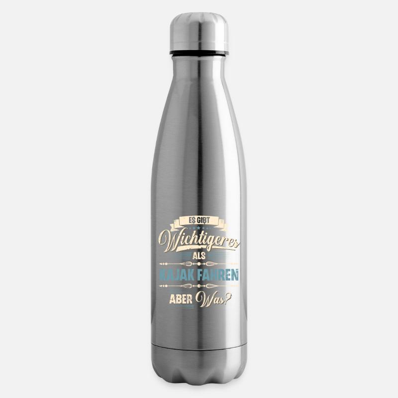 Kajak Kajakfahrer Kajaker Team - Isolierflasche - Lightsilver