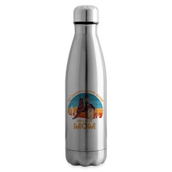 Barrel Racer Mom - Insulated Water Bottle - silver - Right