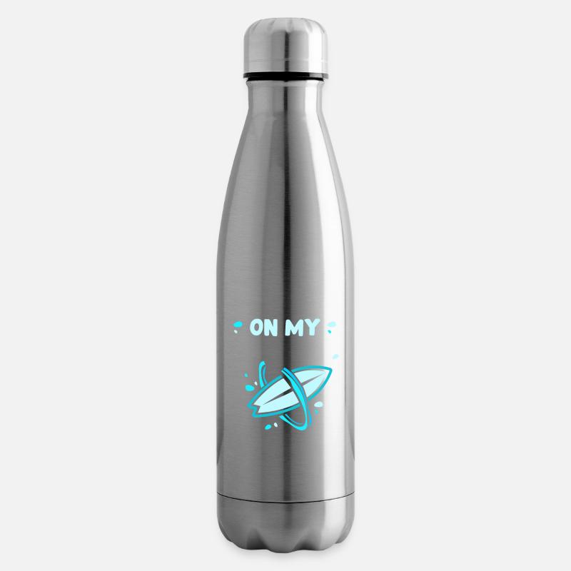 Surf pas dans ma région Surfer Surf - Bouteille isotherme - argent clair