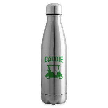Caddie Beruf Golfer Golf Golfen - Isolierflasche - Lightsilver - Rechts