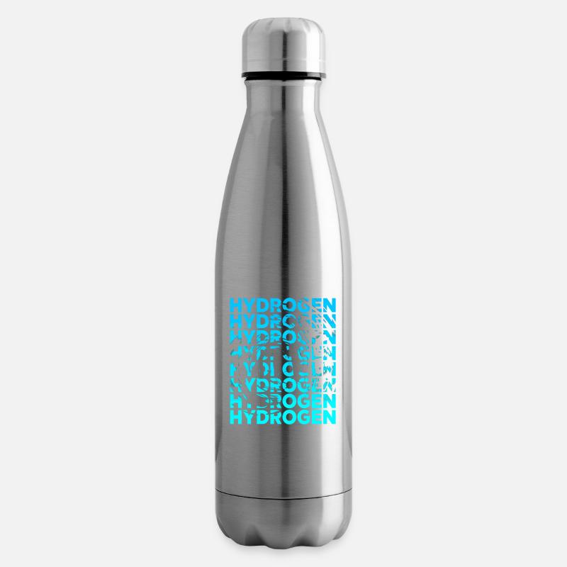 Wasserstoff Hydrogen Energie Element - Isolierflasche - Lightsilver