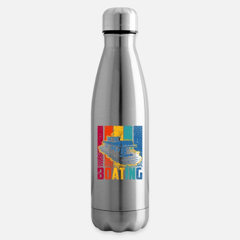 Bootfahren Segelboot Schiff Boot Yacht - Isolierflasche - Lightsilver