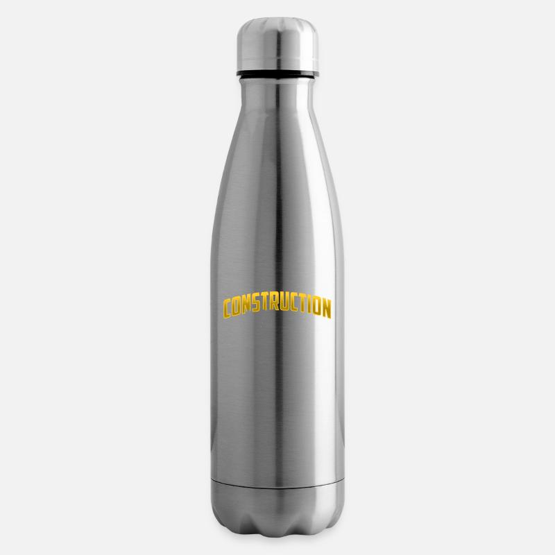 Bau Team Teamwork Baustelle Bauarbeiter - Isolierflasche - Lightsilver