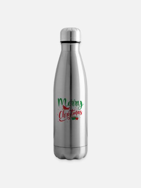 Fröhliche Weihnachten - Isolierflasche - Lightsilver
