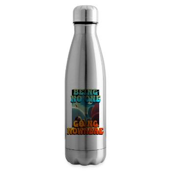 être personne qui ne va nulle part - Bouteille isotherme - argent clair - Droite