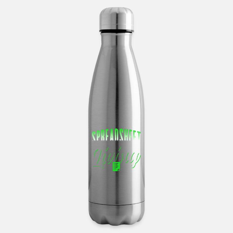 I create spreadsheets for work Spreadsheet - Insulated Water Bottle - silver