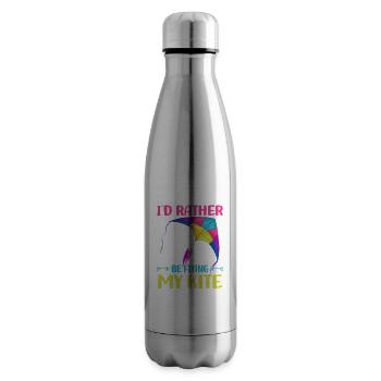 Cerf-volant - Bouteille isotherme - argent clair - Droite