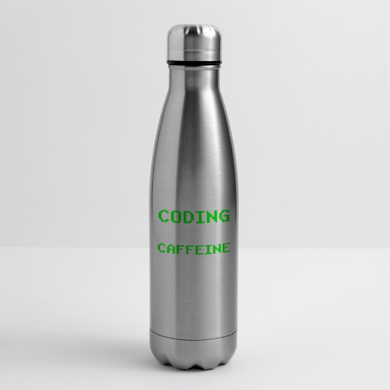 Programming powered by caffeine code Insulated Water Bottle