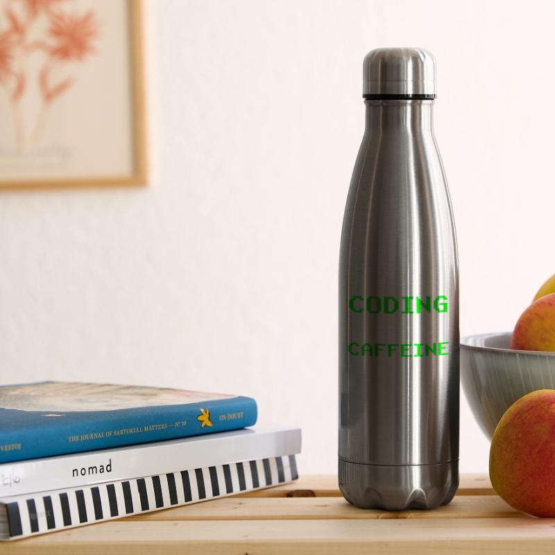 Programmation propulsée par le code de la caféine Bouteille isotherme