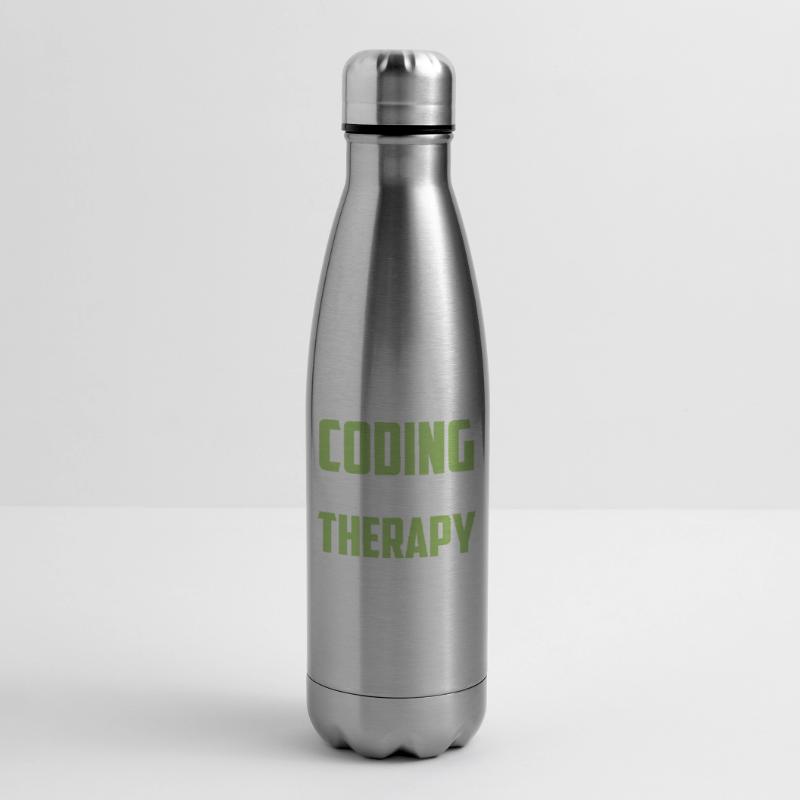Programming is my therapy Coder Code Coding Insulated Water Bottle